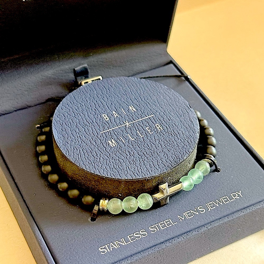 Bain x Miller Men's Cross Bracelet NEW